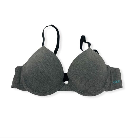 C&C California Gray Knit Lightly Padded Underwire Bra 36C - Picture 1 of 4